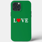 Grüne LIEBE Elegant Classic Case-Mate iPhone Hülle (Rückseite)