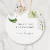 Grüne Liebe im blühenden Brautparty Geschenkanhänger (Rückseite)
