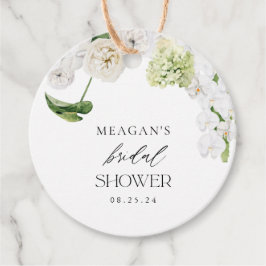 Grüne Liebe im blühenden Brautparty Geschenkanhänger