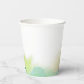 Grüne Liebe im First Spritz Brautparty Pappbecher (Rückseite)