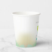 Grüne Liebe im First Spritz Brautparty Pappbecher (Rechts)