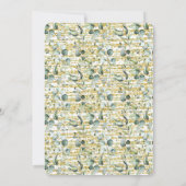 Grüne Liebe ist Brewing Brautparty Kaffee Bar Einladung (Rückseite)