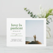 Grüne Liebe ist geduldig, aber wir sind keine Entf Ankündigung (Stehend Vorderseite)