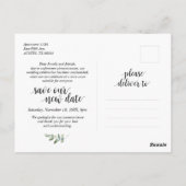 Grüne, Liebe ist geduldig, Hochzeit vertagt Postkarte (Rückseite)