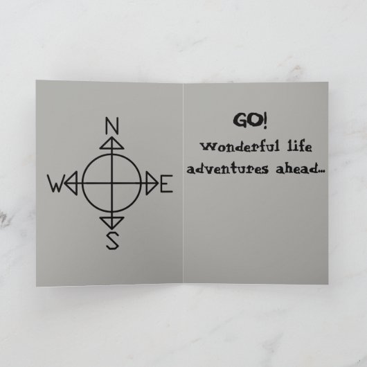 Grüne LIght-Grußkarte Karte (Innenseite)