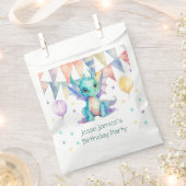 Grüne Lila Drachenjunge Geburtstagspartei Geschenktütchen (Ausgeschnitten)