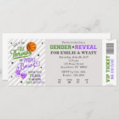Grüne Lila Freie Throws oder Bugs Gender Reveal Einladung (Vorne/Hinten)