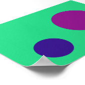 Grüne Lila Marine Poster (Ecke)