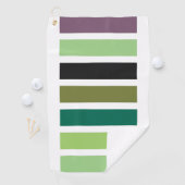 Grüne Lila Schwarze Haare Golfhandtuch (Insitu)