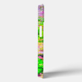 Grüne lila Textur Case-Mate iPhone Hülle (Rückseite / Rechts)