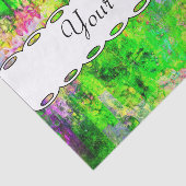 Grüne lila Textur Seidenpapier (Ausschnitt)