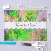 Grüne lila Textur Seidenpapier (Handwerk)