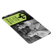 Grüne Lilie Banner Speichern des Datumsfensters Magnet (Rechte Seite)
