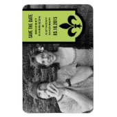 Grüne Lilie Banner Speichern des Datumsfensters Magnet (Vertikal)
