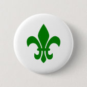 Grüne Lilie Button (Vorderseite)