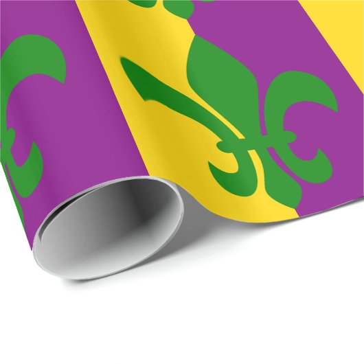 Grüne Lilie Geschenkpapier (Rolleneckpunkt)