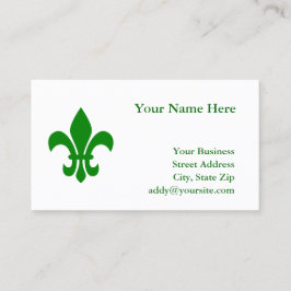 Grüne Lilie Visitenkarte