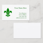 Grüne Lilie Visitenkarte (Vorne/Hinten)