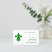 Grüne Lilie Visitenkarte (Stehend Vorderseite)