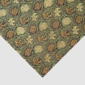 GRÜNE LILILIEN WILLIAM MORRIS-Zwirnpapier Seidenpapier (Ausschnitt)