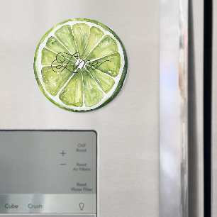 Grüne Limette Frucht Magnet