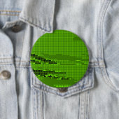 GRÜNE LIMETTE NEON RETRO PUNKTE KUNST BUTTON (Beispiel)