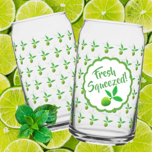 Grüne Limetten Limeade Dosenglas