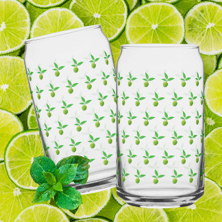 Grüne Limettens-Limonade-Gin-Tonic Dosenglas