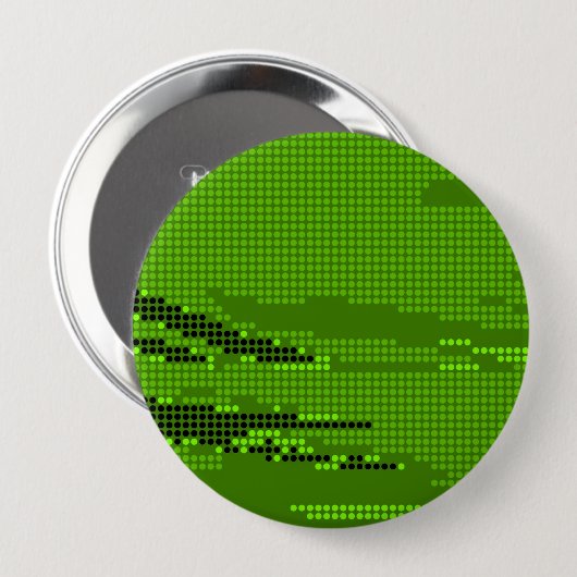 GRÜNE LIMON NEON RETRO DOTS ART BUTTON (Vorne & Hinten)