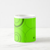 Grüne, Limone Retro-Tasse Abstrakte Kunst Kaffeetasse (Mittel)