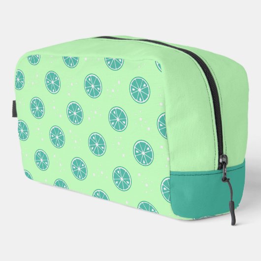 Grüne Limone Toilettenbeutel Waschbeutel (Rechte Ecke)