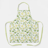 Grüne Limonen Blätter Frucht Schürze (Vorderseite)