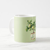 Grüne Limonenbaum Kaffeetasse (Vorderseite Links)