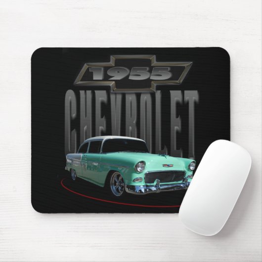 Grüne Limousine 1955 Mousepad (Mit Mouse)