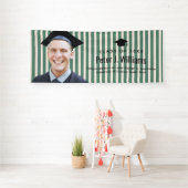 Grüne Linie Benutzerdefiniertes Foto Abschluss Gra Banner (Insitu)