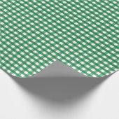 Grüne Linie Weihnachten Geschenkpapier (Ecke)