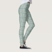 Grüne Linien aufgeteilt Leggings (Rechts)