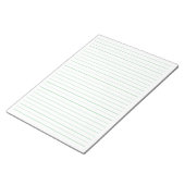 Grüne Linien - Breitband-Rollenpapier Pad 8.5 "x11 Notizblock (angewinkelt)