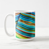 Grüne Linien-Illusionsdesign Kaffeetasse (Links)