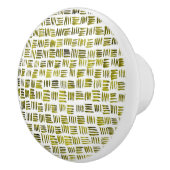 Grüne Linien Keramikknauf (Rechts)