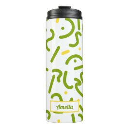 Grüne Linien Thermo-Tumbler Thermosbecher