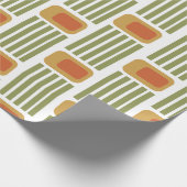 Grüne Linien und Felder Geschenkpapier (Ecke)