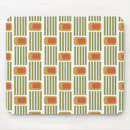 Grüne Linien und Felder Mousepad (Vorne)