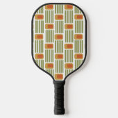Grüne Linien und Felder Pickleball Schläger (Vorderseite)