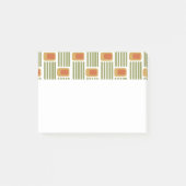 Grüne Linien und Felder Post-it Klebezettel (Vorderseite)