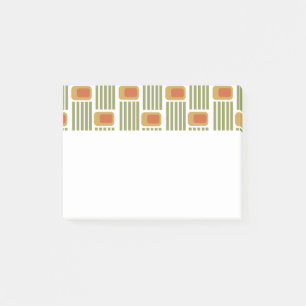 Grüne Linien und Felder Post-it Klebezettel