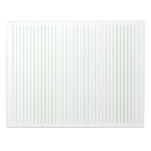 Grüne Linien - Uni mit Linde Papier 8.5 "x11" Notizblock (Vorderseite)