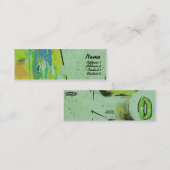 Grüne Lippen - dünn Mini Visitenkarte (Vorne/Hinten)