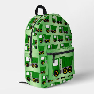 Grüne LKW Personalisiert Bedruckter Rucksack