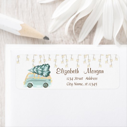 Grüne LKW Pine Tree Weihnachtsweih (Insitu)